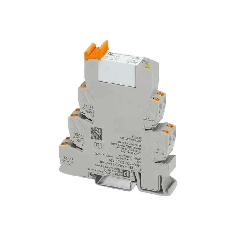 Phoenix Contact Electromechanical Interface Relay DIN Rail Mount 24V ac/dc Coil DPDT Contact 2900339