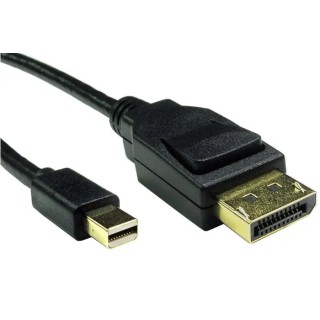 RS PRO Male Mini DisplayPort to Male DisplayPort Cable, Polyvinyl Chloride Jacket, 500mm Length 195-4903