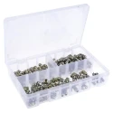 RS PRO Grease Nipple Kit Contains 50 H2-450 (8 x 1 mm), 50 H1-Straight (8 x 1 mm), 50 H3-900 (8 x 1 mm), Total 150 195-4071