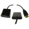 RS PRO HDMI Female to VGA Straight HDMI Splitter Adapter 5V ABS Housing Gold-Plated Pins 150mm 195-4343