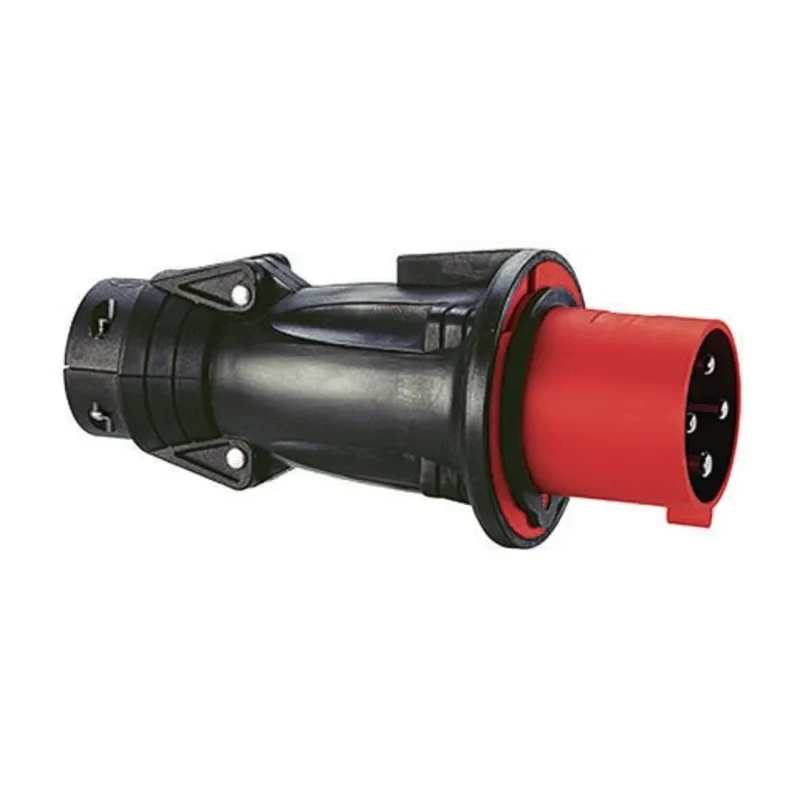 Legrand HYPRA IP44 Red Cable Mount 3P+PE Straight Industrial Power Connector 63A 415V IP44 