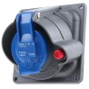 Legrand Panel Mount Industrial Power Connector Blue 16A 230V IP44 IP45 HYPRA 0 520 02