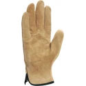 Delta Plus Beige Leather Work Gloves Size 10 Uncoated Coating FIB49