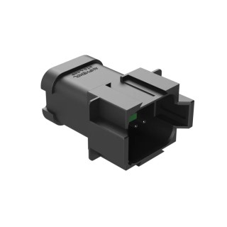 Amphenol Industrial AT Automotive Connector Male Black Cable 8 Way Crimp Termination AT04-08PB-P021