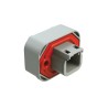 Amphenol Industrial AT Automotive Connector Male Grey Flange 2 Way Solder Termination 7.5A IP67 ATM15-2P-BM03