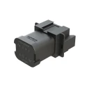 Amphenol Industrial AT Automotive Connector Male Black Cable 8 Way Crimp Termination AT04-08PB-P028