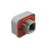Amphenol Industrial Automotive Connector Male Grey Flange 4 Way Solder Termination AT Series 7.5A IP67 ATM15-4P-BM03