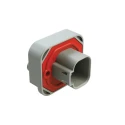 Amphenol Industrial AT Automotive Connector Male Grey Flange 4 Way Crimp Termination AT15-4P-BM03