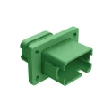 Amphenol Industrial AT Automotive Connector Male Green Panel Mount 12 Way Crimp Termination AT04-12PC-BL05