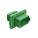 Amphenol Industrial AT Automotive Connector Male Green Panel Mount 12 Way Crimp Termination AT04-12PC-LE07