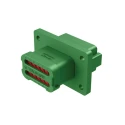 Amphenol Industrial AT Automotive Connector Male Green Panel Mount 12 Way Crimp Termination AT04-12PC-LE07
