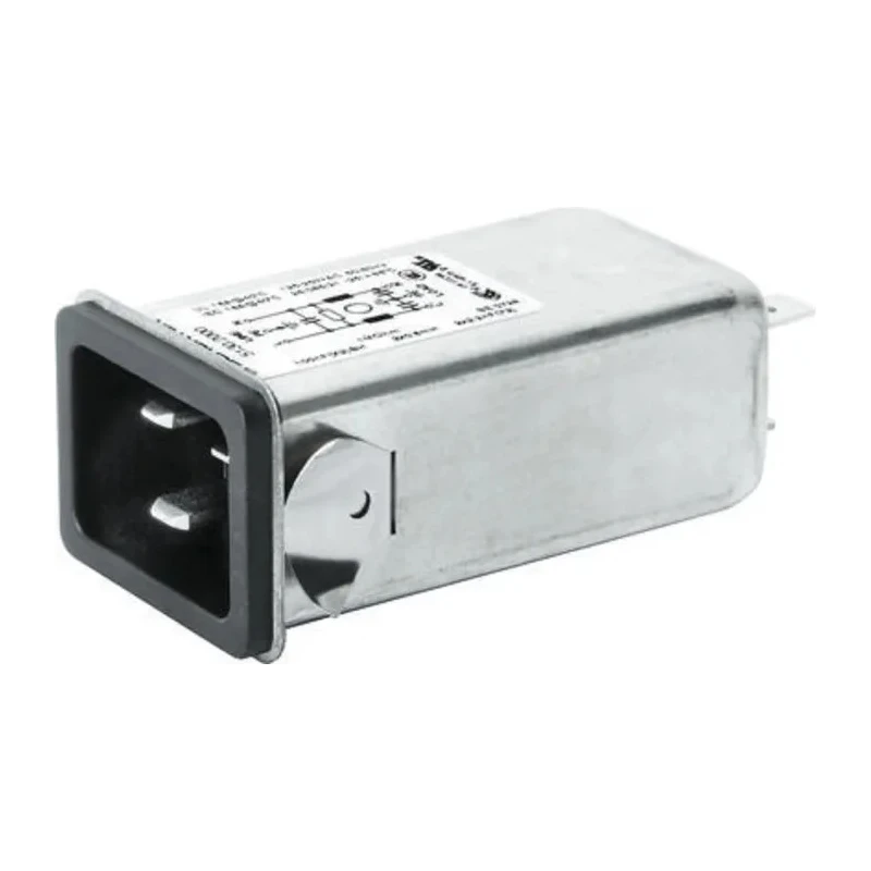 Schurter Panel Mount IEC Connector 250V AC 16A Quick Connect 5130.2000