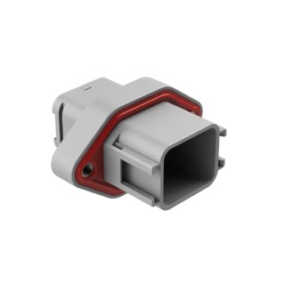 Amphenol Industrial ATV Automotive Connector Female Grey Flange 18 Way Solder Termination ATV02-18PA-RR01