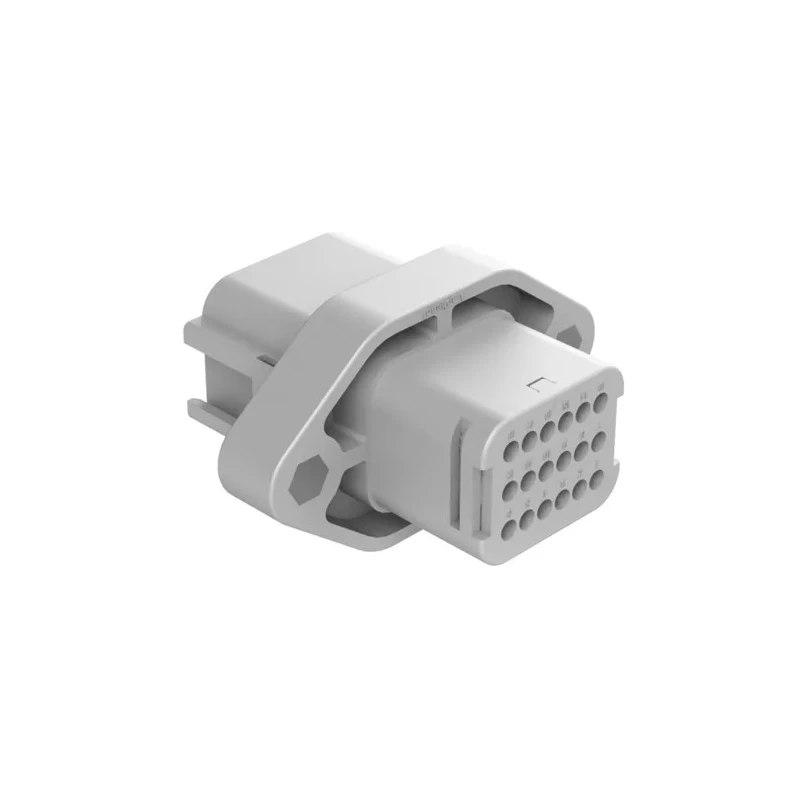 Amphenol Industrial ATV Automotive Connector Female Grey Flange 18 Way Solder Termination ATV02-18PA-RR01