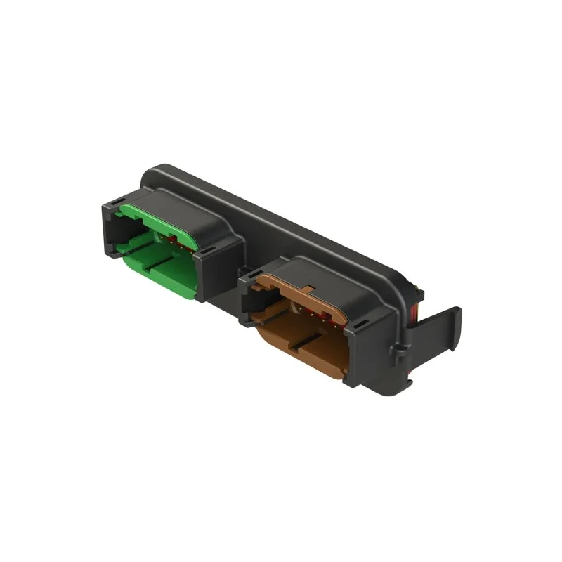Amphenol Industrial Armor IPX Automotive Connector Male Black PCB 7.5A 24 Way Solder Termination ATM13-12PC-12PD-BM01