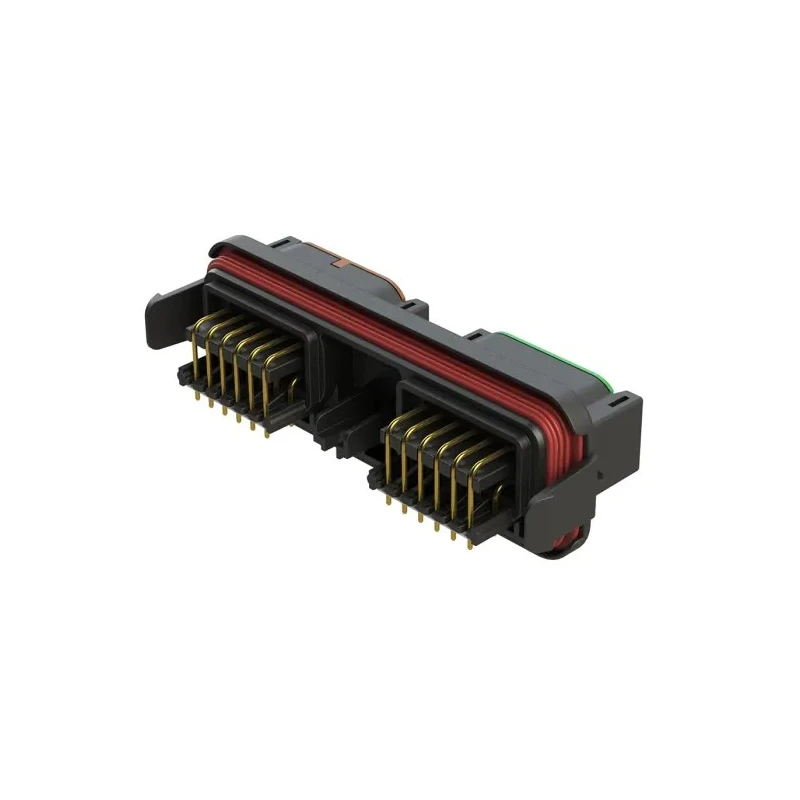 Amphenol Industrial Armor IPX Automotive Connector Male Black PCB 7.5A 24 Way Solder Termination ATM13-12PC-12PD-BM01