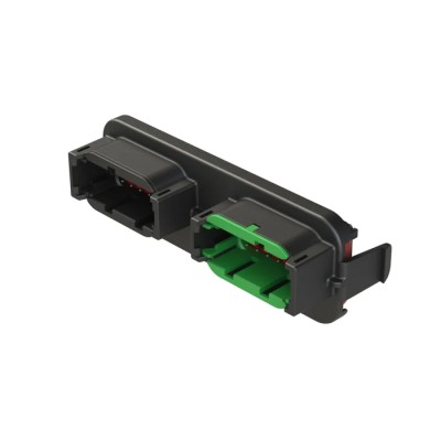 Amphenol Industrial Armor IPX Automotive Connector Male Black PCB 24 Way Solder Termination ATM13-12PB-12PC-BM03
