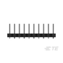 TE Connectivity AMPMODU Series Straight Surface Pin Header, 10 Contacts, 2 mm Pitch, 1 Row, Unshrouded 1-2842102-0
