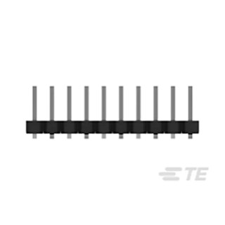 TE Connectivity AMPMODU Series Straight Surface Pin Header, 10 Contacts, 2 mm Pitch, 1 Row, Unshrouded 1-2842102-0