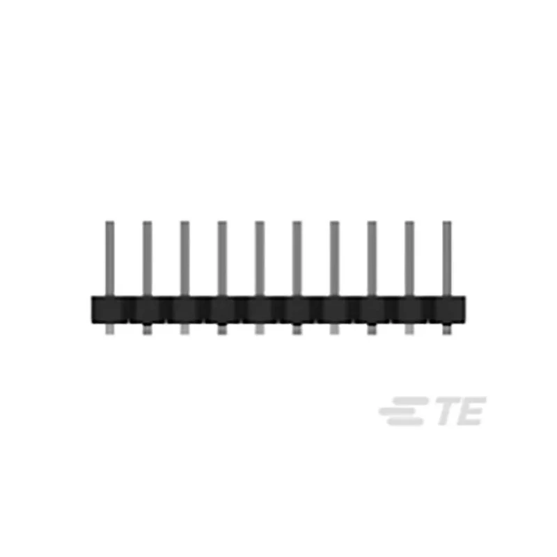 TE Connectivity AMPMODU Series Straight Surface Pin Header, 10 Contacts, 2 mm Pitch, 1 Row, Unshrouded 1-2842102-0