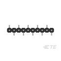 TE Connectivity AMPMODU Series Straight Surface Pin Header, 10 Contacts, 2 mm Pitch, 1 Row, Unshrouded 1-2842102-0