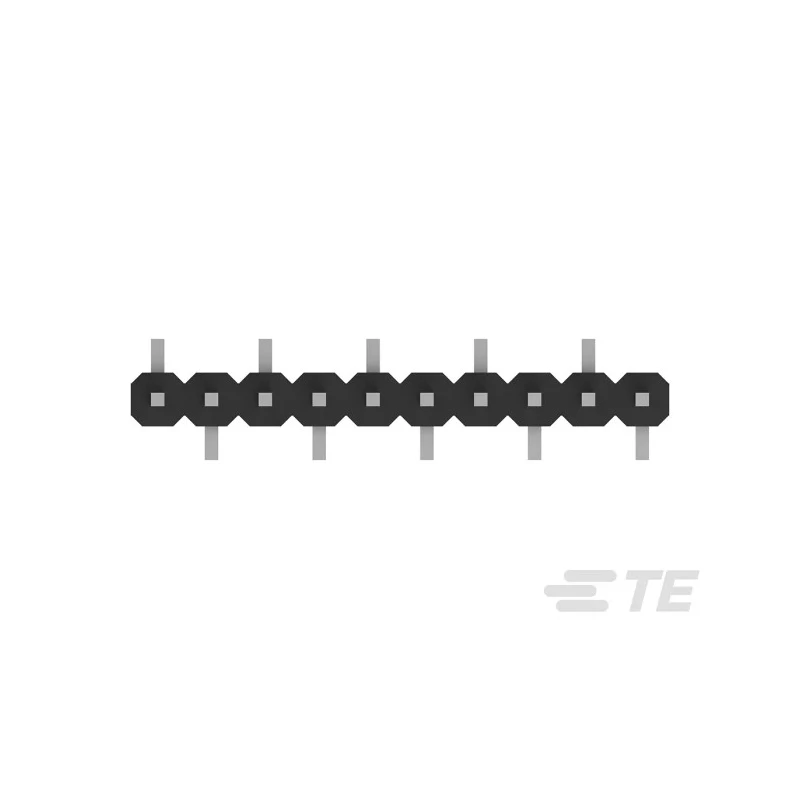 TE Connectivity AMPMODU Series Straight Surface Pin Header, 10 Contacts, 2 mm Pitch, 1 Row, Unshrouded 1-2842102-0