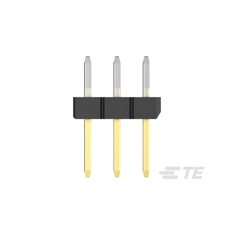 TE Connectivity AMPMODU Series Straight Through Hole Pin Header, 3 Contacts, 2 mm Pitch, 1 Row, Unshrouded 2355182-3