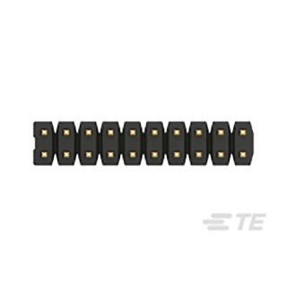 TE Connectivity AMPMODU Series Straight Through Hole Pin Header, 10 Contacts, 2 mm Pitch, 2 Row, Unshrouded 2842128-5