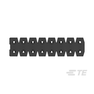 TE Connectivity AMPMODU Series Straight Through Hole Pin Header, 14 Contacts, 2 mm Pitch, 2 Row, Unshrouded 2842128-7