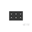 TE Connectivity AMPMODU Series Straight Through Hole PCB Socket, 6-Contact, 2 Row, 2 mm Pitch, 650V, 12A, Liquid 2314820-6