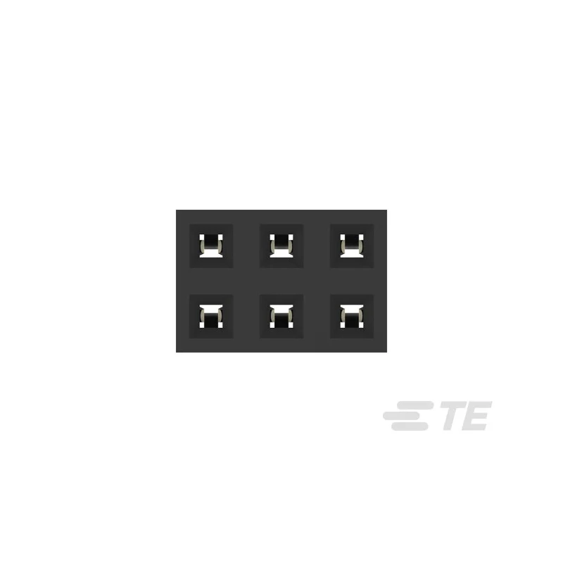 TE Connectivity AMPMODU Series Straight Through Hole PCB Socket, 6-Contact, 2 Row, 2 mm Pitch, 650V, 12A, Liquid 2314820-6