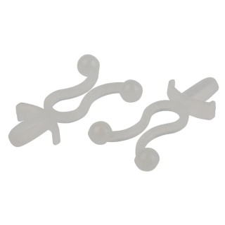 RS PRO Natural Polyamide 66 Bunny Cable Clip Snap-in Fixing 10.2 mm Max. Bundle Diameter 22mm 479-566