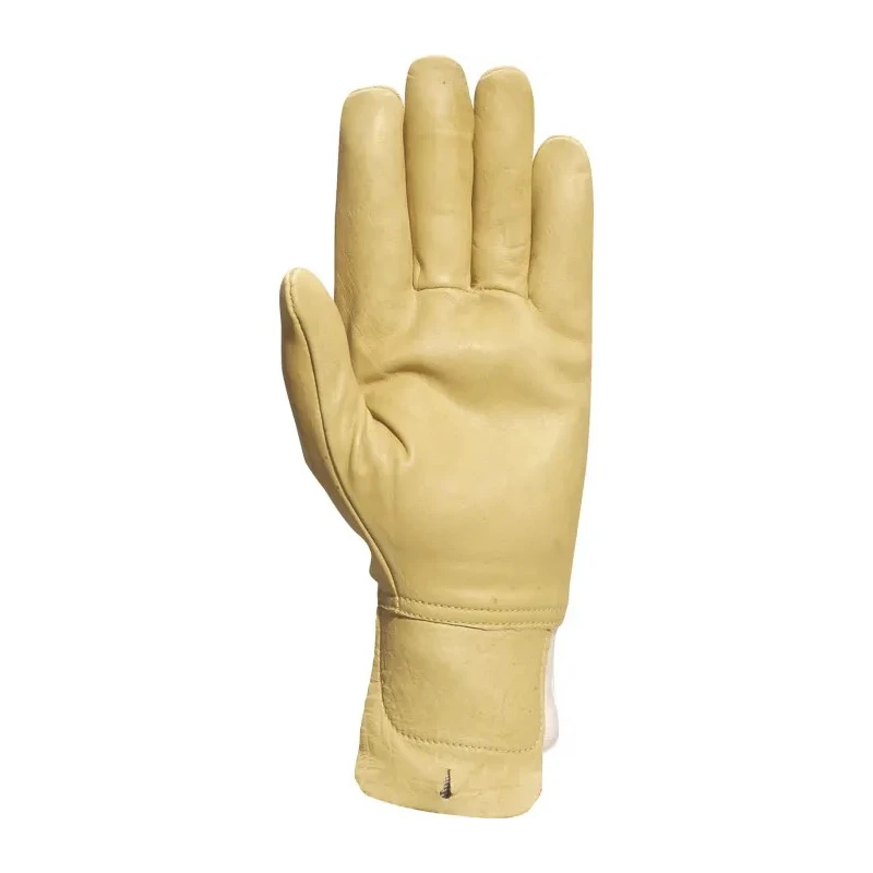 Delta Plus Beige Leather Work Gloves Size 9 Uncoated Coating CBHV2