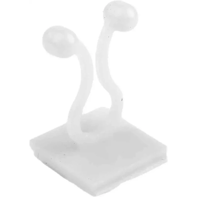 RS PRO Natural Polyamide 66 Self-Adhesive Bunny Cable Clip 10 mm Max. Bundle Diameter 27.5 mm Length 17.4 mm Width 479-605