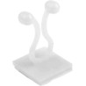 RS PRO Natural Polyamide 66 Self-Adhesive Bunny Cable Clip 10 mm Max. Bundle Diameter 27.5 mm Length 17.4 mm Width 479-605