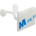 RS PRO Natural Polyamide 66 Self-Adhesive Bunny Cable Clip 10 mm Max. Bundle Diameter 27.5 mm Length 17.4 mm Width 479-605