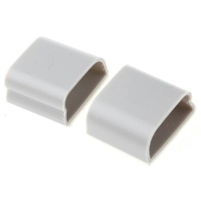RS PRO Grey Polyvinyl Chloride Cable Clip, 9.5 mm Max Bundle Diameter, Self-Adhesive Fixing Method, 28.5 mm Length 479-611