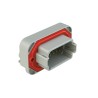 Amphenol Industrial AT Automotive Connector Male Grey Flange 12 Way Solder Termination AT13-12PA-BM01