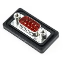 FCT from Molex 9 Way Straight Panel Mount D-Sub Connector 5A 250V Brass Housing FWDF09P / 1731100114