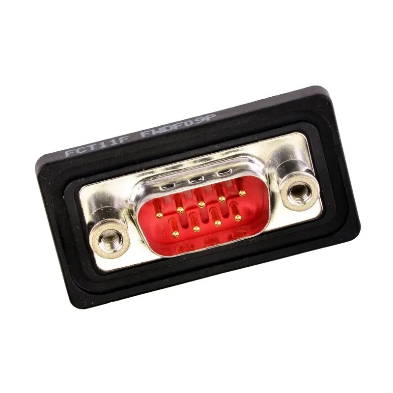 FCT from Molex 9 Way Straight Panel Mount D-Sub Connector 5A 250V Brass Housing FWDF09P / 1731100114