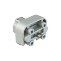 Amphenol Industrial AT Automotive Connector Male Grey Flange 2 Way Solder Termination 13A IP67 AT15-2P-BM03