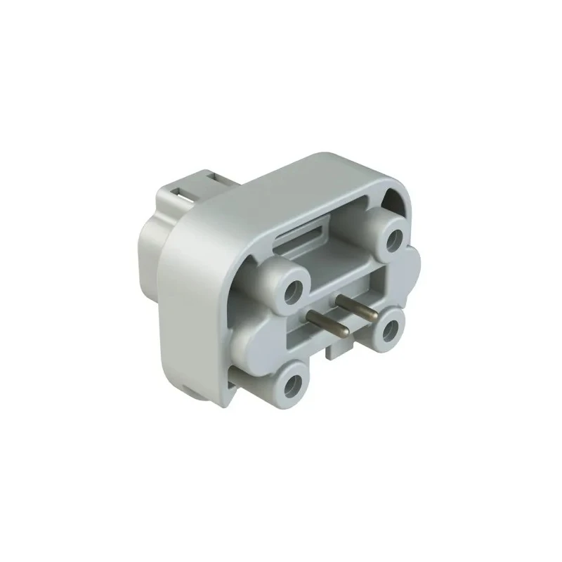 Amphenol Industrial AT Automotive Connector Male Grey Flange 2 Way Solder Termination 13A IP67 AT15-2P-BM03