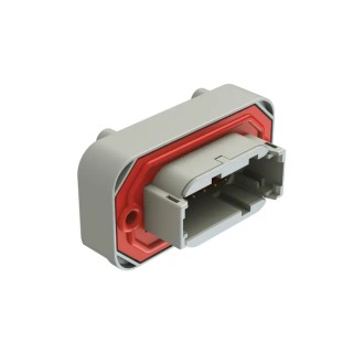 Amphenol Industrial Automotive Connector Male Grey Flange 12 Way Solder Termination ATM15-12PA-BM01