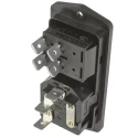 Bulgin C14 Straight Flange IEC Connector 250V 10A Female Fuse Size 5 x 20 mm BVA01/Z0000/10
