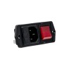 Bulgin C14 Straight Panel Mount IEC Connector 10A 250V Fuse Size 5 x 20 mm BVA01/Z0000/11