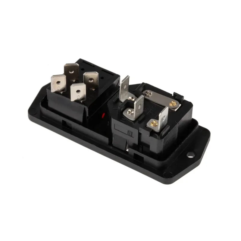 Bulgin C14 Straight Panel Mount IEC Connector 10A 250V Fuse Size 5 x 20 mm BVA01/Z0000/11