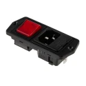 Bulgin C14 Straight Panel Mount IEC Connector 10A 250V Fuse Size 5 x 20 mm BVA01/Z0000/11