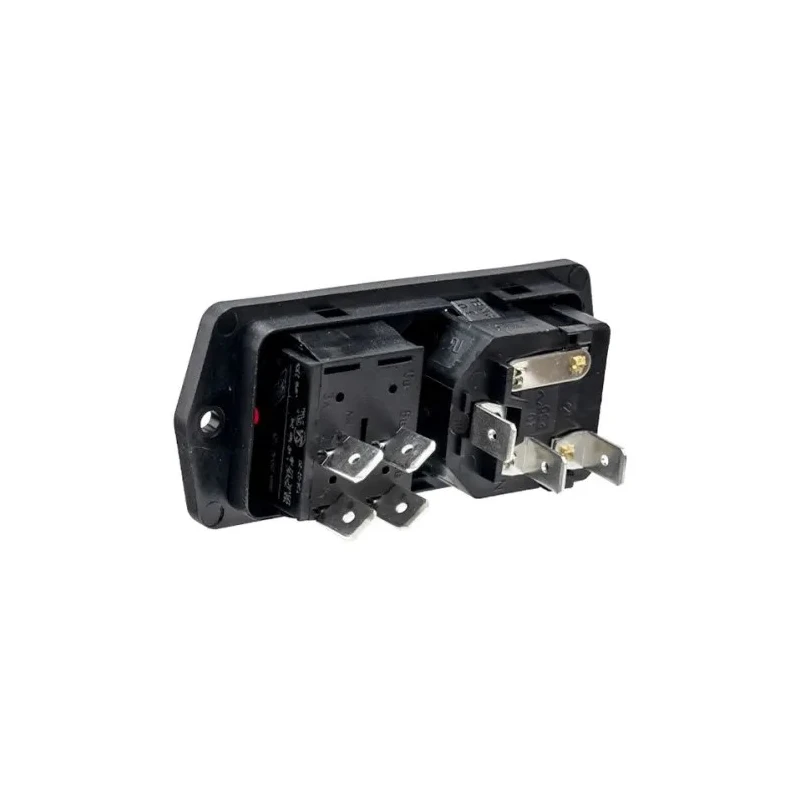 Bulgin C14 Straight Panel Mount IEC Connector 10A 250V Fuse Size 5 x 20 mm BVA01/Z0000/11