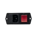 Bulgin C14 Straight Panel Mount IEC Connector 10A 250V Fuse Size 5 x 20 mm BVA01/Z0000/11