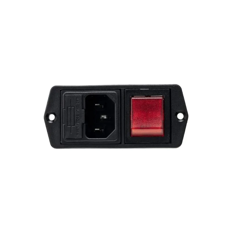 Bulgin C14 Straight Panel Mount IEC Connector 10A 250V Fuse Size 5 x 20 mm BVA01/Z0000/11